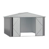 12 X 10ft Metal Garden Shed Storage Tool Sheds House Lockable Door & Ventilation