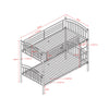 Metal Single & Triple Bunk Beds Frame Double & Single Kids Bedroom Furniture UK