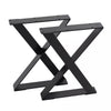 2PC Industrial Metal Steel Table Legs Cross X Frame for Dining/Bench/Office/Desk
