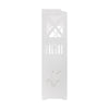 4 Tier Bathroom Storage Cabinet 2 Door Cupboard Free Standing Rack Unit White
