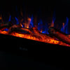 2025 TRUFLAME™ 36 INCH WIDE LED FLAMES BLACK GLASS WALL MOUNTED ELECTRIC FIRE
