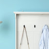 Panana Hallway Coat Rack Furniture Set Shoe Bench Storage Cabinet with 4 Hooks