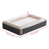 Dog Bed Dog Sofa Bed with Bolster Soft Cosy Dog Bed Couch Lounger