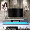 Modern I 180cm I TV Unit I Cabinet I TV Stand I Grey High Gloss Doors I Free LED