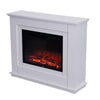 30" 34" 50" Electric Fire Suite White Mantel/Surround LED Flame Fireplace Heater