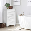 Corner Shutter Door Cabinet Free-Standing Storage Cabinet
