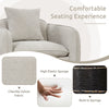 Modern Reading Chair Chenille Velvet Accent Chair Upholstered Armchair w/Piilow