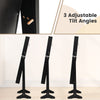 Freestanding Jewelry Armoire Lockable Jewelry Mirror Cabinet w/3-Color Led Light