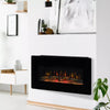 Electric Wall-Mounted Fireplace Heater with Flame Effect, Remote Control, Timer