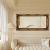 173cm Vintage Baroque Embossed Wooden Frame Full Body Length Mirror Wall Mounted