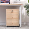 Mobile 3 Drawers Filing Cabinets Printer Stand Pedestal Lockable Bedside Table