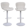 Ralex-chair Bar Stools Set of 2, PU Leather Counter Height Barstools with Back