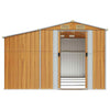 Swpsd Garden Shed Brown 277x365.5x179 Galvanised Steel Storage Shed F7T2