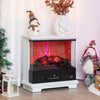 27"/68cm Electric 2000W Fireplace 3-Sided Fireplace Heater with 3-Level Flame