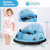 Kids Ride on Bumper Car 12V Electric Bumping Car 360 Degree Spin Blue