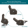 ELECTRIC POWER LIFT RISER RECLINER CHAIR SOFA ARMCHAIR W/ CUP HOLDERS & USB PORT
