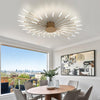 Modern LED Ceiling Light,Creative Fireworks Design Chandelier,28 Heads Gold