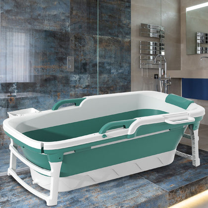 152cm XL Portable Shower Bathtub Collapsible Household Adult Folding Tub Bucket