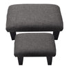 Upholstered Ottoman Fabric Stool Linen Footstool Foot Rest Chair Bench Pouffe