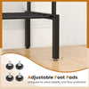Metal Clothes Stand Rack Height Adjustable Clothing Rack with 2 Rods
