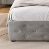 FABRIC UPHOLSTERED STORAGE BED FRAME 4 DRAWERS HEADBOARD DOUBLE SINGLE 4FT6 3FT