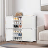 Interlocking Shoes Organiser Cabinet Hallway Storage Shelf Rack Holds 24 Pairs