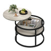 Round Lift Top Coffee Table with Hidden Storage, for Living Room, Modern Design