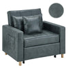 Convertible Sofa Bed 3-in-1 Pull out Arm Chair Folding Recliner Sleeper