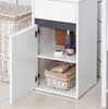 Modern Side Cabinet White Slim Storage Cupboard Small Narrow Drawer Shelf Unit