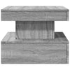Grey Sonoma Coffee Table with - Modern Engineered Wood Side Table for P7G8