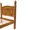 Corona Bed Frame Single Bed high or low Foot End Solid Pine Bed Furniture 3FT