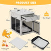 Furniture Style Dog Crate Decorative Dog Cage End Table with Wired & Wireless