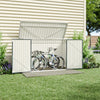 Outdoor Lockable Bicycle Shed Bike Storage Tool Box Garden Garbage Bin Shed Grey