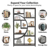 Tribesigns Bookshelf Industrial 5 Tier Etagere Bookcase, Freestanding Bookcase