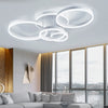 Square/Ring LED Ceiling Lamp Cool White Light Chandelier Fixture Bedroom Living