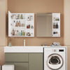 Mondeer Bathroom Mirror Cabinet with Metal Water Filter Plate 65*15*65cm White