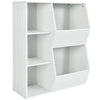Kids Toy Storage Cabinet Modern Toys and Books Storage Organizer with 2 Baskets