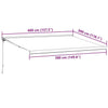 Bulliing Retractable Awning Anthracite and White 4x3 m R4R9