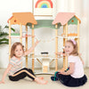 Multi-Layer Wooden Dollhouse Kids DIY Pretend Dollhouse