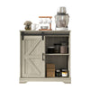 Sliding Barn Door Sideboard Storage Cabinet Coffee Bar TV Stand Farmhouse Style