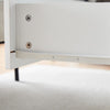 Coffee Table Black White High Gloss Top Large Storage Drawers Home Office Study