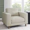 Dusk Soho Sand Stripe Linen Armchair RRP £279