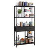 Industrial Bookshelf Bookcase Artwork Display Stand 5-Tier Open Display Etagere