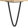 Coffee Table in Sonoma Oak - Engineered Wood Table with Metal Legs and J2K9
