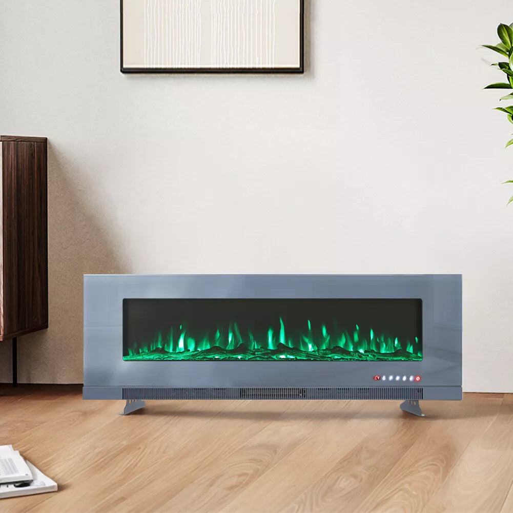 50, 60, 72, Inch LED Fireplace Insert Wall Mounted Electric Inset Media Fire
