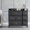Fabric Cabinets Storage Unit Metal Frame Chest of Drawer Organiser Bedside Table