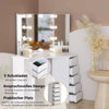 Dressing Table with LED Mirror Makeup Desk Vanity Table with 2 or 5 Drawers New