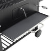 Large Charcoal BBQ Grill with Warming Rack Shelve Temperature Gauge Backyard Kit