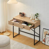 Console Table 2 Drawer Wooden Shelf Hallway Storage Side Desk Furniture Bedroom