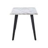 White Dining Table Dining Room Kitchen Garden Table Metal Straight Legs Morden